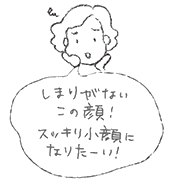 しまりがないこの顔！スッキリ小顔になりたい！